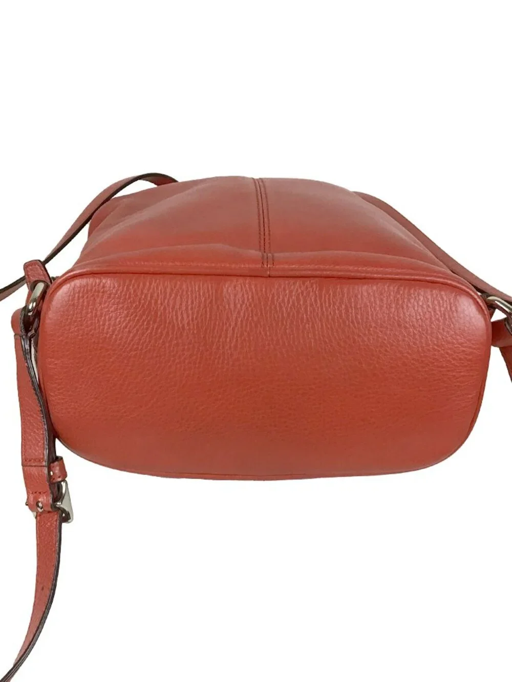 Coach Park Red Pebbled Leather Turnlock Sling Backpack
